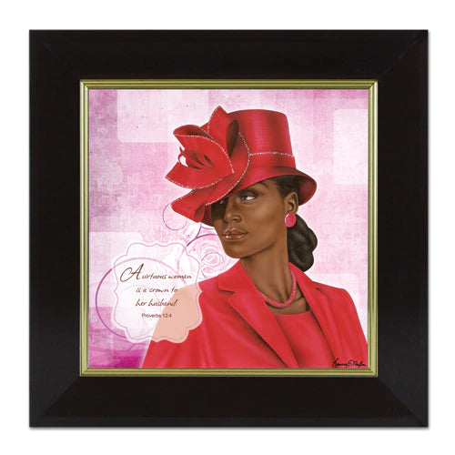 Virtuous Woman Framed Art (Proverbs 12:4)