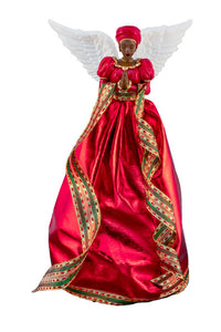 Treetopper: Serenity Angel in Red