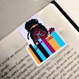 Bookshelf Magnetic Page Marker | Bookmarks |Black Literature