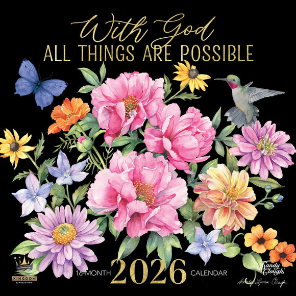 2026 With God All Things Calendar