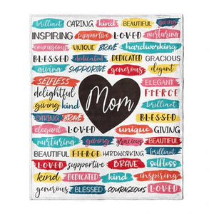 Mom Heart Blanket