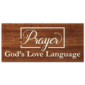 God's Love Language Wall Plaque