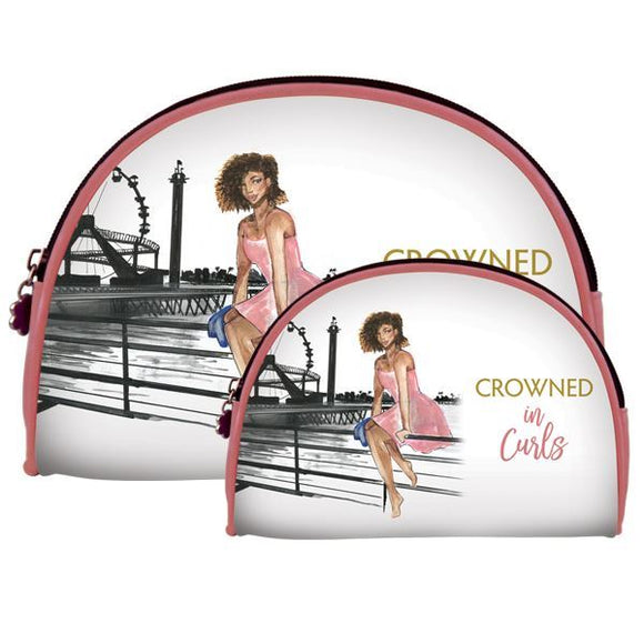 Crowned in Curls Cosmetic  Bag