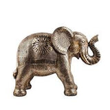 Gold Textured Elephant Stool