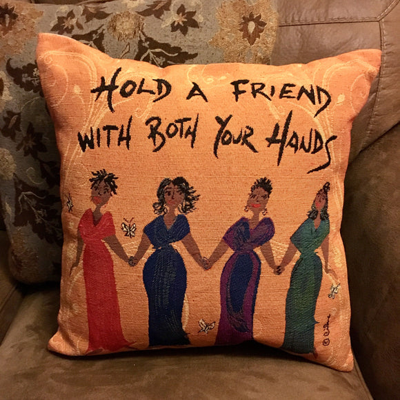 Hold a Friend Pillow Cover