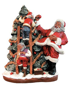Santa Trims the Tree