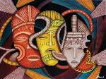 Society Masks Puzzle by Artist Marcella Muhammad