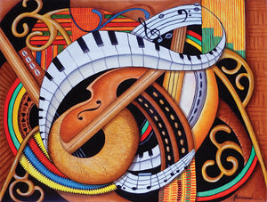 Sound of Soul Strings Puzzle by Artist Marcella Muhammad