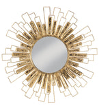 Gold Foil Sunburst Wall Mirror