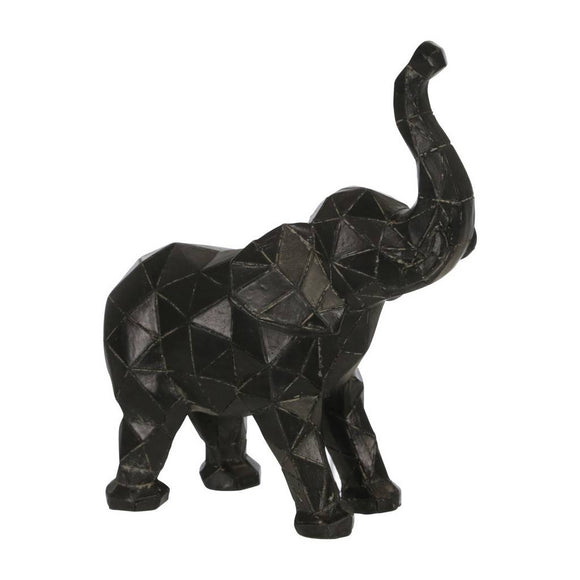 Black Geometric Elephant