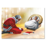 "Santa Bowing" Christmas Cards