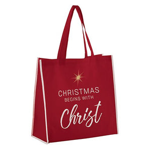 Christmas Eco Tote Bag - Christmas Begins with Christ