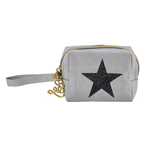 Mini Pouch - Grey Star