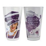 Ladies With Hat Drinking Glasses