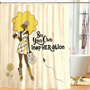 Bee Your Own InspirHeration Shower Curtain