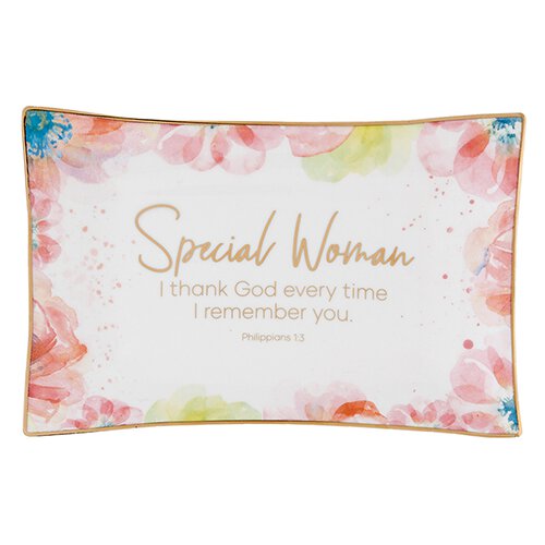 Trinket Tray - Special Woman, I thank God every time I remember you -Philippians 1:3