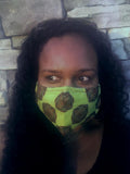 Mandala Green Face Mask (set of 2)