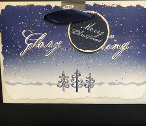 Christmas Blue Snow scene Gift Bag (Small)