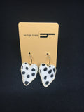 Heart Shaped Leopard Earrings