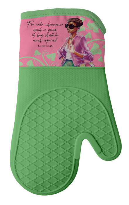 Pink and Green Oven Mitt/Pot Holder Set – Heritage House Gallery