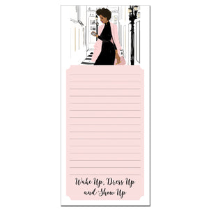 Wake Up, Dress Up Magnetic Note Pad