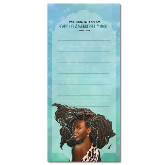 Fearfully and Wonderfully Made Magnetic Note Pad