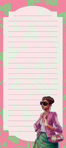 Pink and Green Magnetic Note Pad