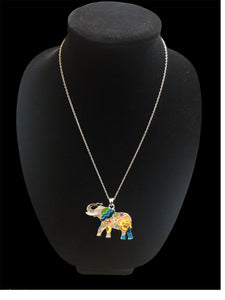Colorful Elephant Necklace