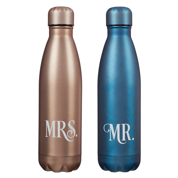 Mr. & Mrs. Water Bottles (Set of 2)