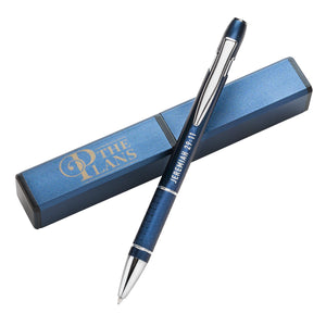 The Plans Blue Stylish Pen and Gift Case