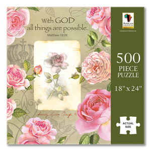 Blessed Life "With God All Things Are Possible" Puzzle