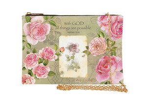 Pink Roses Chain Purse