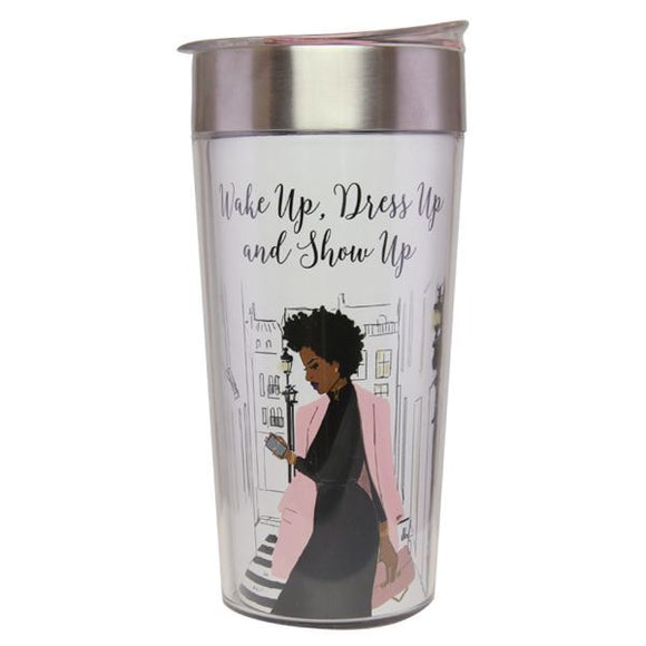 Wake Up, Dress Up Travel Cup