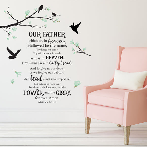 The Lord's Prayer Wall Decal
