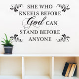 She Who Kneels Wall Decal