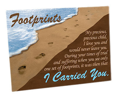 Cutting Board: Footprints
