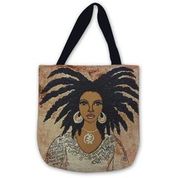 Nubian Queen/Talk to Me Woven Tote Bag