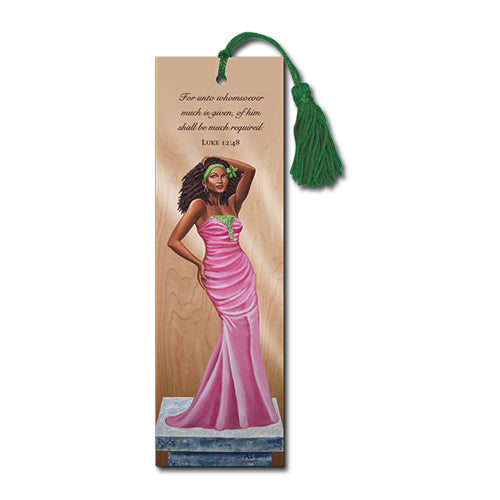 Pink and Green Bookmark