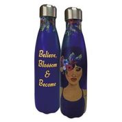 Believe, Blossom and Become Stainless Steel Water Bottle