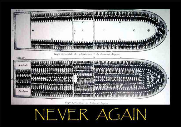 Never Again Slave Ship Cutting Board