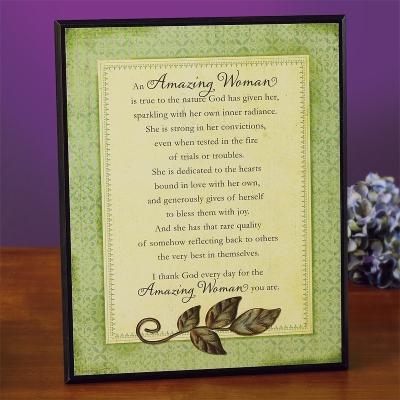 Amazing Woman Definition Wall Plaque